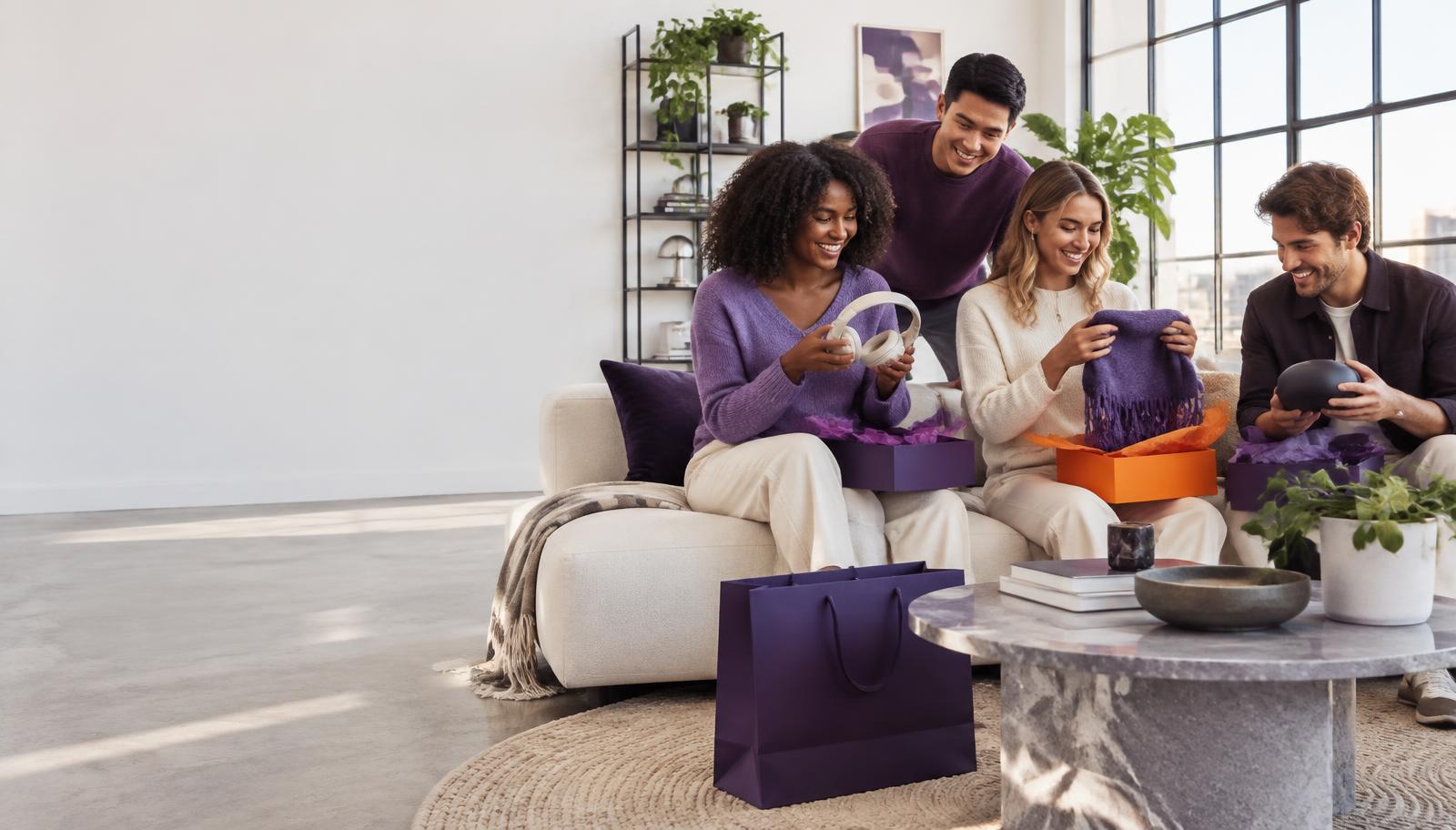 Friends discovering new Shopora products